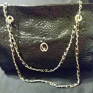 St john black crocodile print